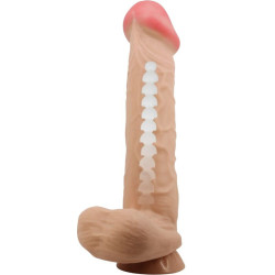 PRETTY LOVE - SLIDING SKIN SERIES REALISTISCHER DILDO MIT SLIDING SKIN SAUNAPF FLEISCH 26 CM – Produktansicht 5