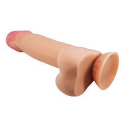PRETTY LOVE - SLIDING SKIN SERIES REALISTISCHER DILDO MIT GLEITENDEM HAUT-SAUGNAP 21,8 CM – Produktansicht 4