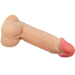 PRETTY LOVE - SLIDING SKIN SERIES REALISTISCHER DILDO MIT GLEITENDEM HAUT-SAUGNAP 20,6 CM – Produktansicht 4