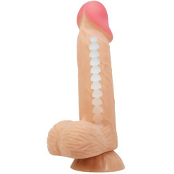 PRETTY LOVE - SLIDING SKIN SERIES REALISTISCHER DILDO MIT GLEITENDEM HAUT-SAUGNAP 20,6 CM – Produktansicht 5