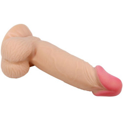 PRETTY LOVE - SLIDING SKIN SERIES REALISTISCHER DILDO MIT SLIDING SKIN SAUGNAPF 19,4 CM – Produktansicht 3