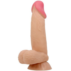 PRETTY LOVE - SLIDING SKIN SERIES REALISTISCHER DILDO MIT SLIDING SKIN SAUGNAPF 19,4 CM – Produktansicht 4