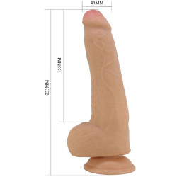 PRETTY LOVE - DRACO REALISTISCHER DILDO 23 CM FLEISCH – Produktansicht 5