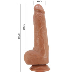 PRETTY LOVE - DRACO REALISTISCHER DILDO 23 CM MODELL 2 FLEISCH – Produktansicht 5
