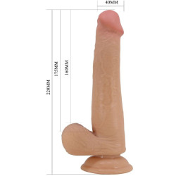 PRETTY LOVE - GROSSER REALISTISCHER DILDO 22 CM FLEISCH – Produktansicht 5