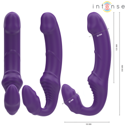 INTENSE - JILL DOPPELVIBRATOR 20 CM LILA FERNBEDIENUNG – Produktansicht 3