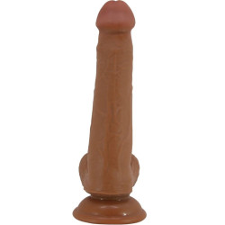 PRETTY LOVE - GROSSER REALISTISCHER DILDO 22 CM BRAUN – Produktansicht 3