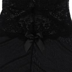 SUBBLIME - BABYDOLL-TÜLLSTOFF MIT SPITZE UND BLUMENDETAIL SCHWARZ – Produktansicht 5