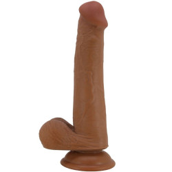 PRETTY LOVE - GROSSER REALISTISCHER DILDO 22 CM BRAUN – Produktansicht 4
