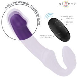 INTENSE - JILL DOPPELVIBRATOR 20 CM LILA FERNBEDIENUNG – Produktansicht 5