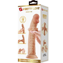 PRETTY LOVE - SHARIFE REALISTISCHER DILDO 25 CM FLEISCH – Produktansicht 6