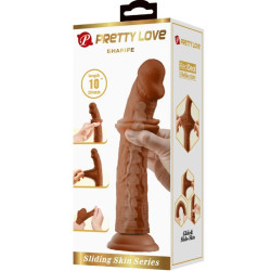 PRETTY LOVE - SHARIFE REALISTISCHER DILDO 25 CM BRAUN – Produktansicht 6
