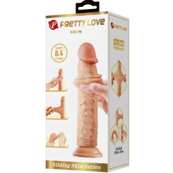 PRETTY LOVE - KEON REALISTISCHER DILDO 21 CM FLEISCH – Produktansicht 7