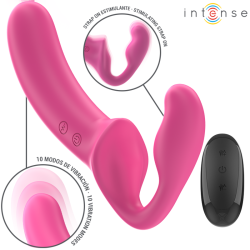 INTENSE - AMY DOPPELVIBRATOR 20 CM ROSA FERNBEDIENUNG – Produktansicht 2