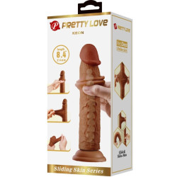 PRETTY LOVE - KEON REALISTISCHER DILDO 21 CM BRAUN – Produktansicht 7