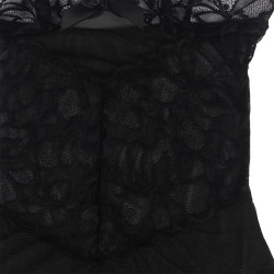 SUBBLIME - BABYDOLL MIT VERSTELLBAREN TRGERN UND TRANSPARENTER SPITZE MIT BLUMENDRUCK SCHWARZ – Produktansicht 10