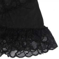 SUBBLIME - BABYDOLL MIT VERSTELLBAREN TRGERN UND TRANSPARENTER SPITZE MIT BLUMENDRUCK SCHWARZ – Produktansicht 11