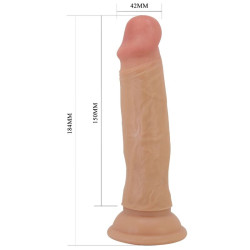 PRETTY LOVE - QUENTIN REALISTISCHER DILDO 18 CM FLEISCH – Produktansicht 5