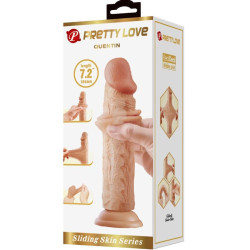 PRETTY LOVE - QUENTIN REALISTISCHER DILDO 18 CM FLEISCH – Produktansicht 6