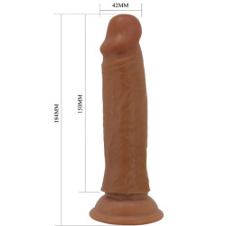 PRETTY LOVE - QUENTIN REALISTISCHER DILDO 18 CM BRAUN – Produktansicht 5
