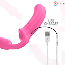 INTENSE - AMY DOPPELVIBRATOR 20 CM ROSA FERNBEDIENUNG – Produktansicht 7