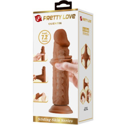 PRETTY LOVE - QUENTIN REALISTISCHER DILDO 18 CM BRAUN – Produktansicht 6