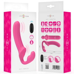 INTENSE - AMY DOPPELVIBRATOR 20 CM ROSA FERNBEDIENUNG – Produktansicht 8