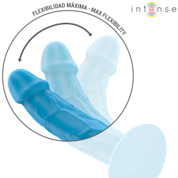 INTENSE - PHOEBE REALISTISCHER VIBRATOR 10 VIBRATIONEN BLAUE FERNBEDIENUNG – Produktansicht 5