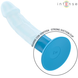 INTENSE - PHOEBE REALISTISCHER VIBRATOR 10 VIBRATIONEN BLAUE FERNBEDIENUNG – Produktansicht 6