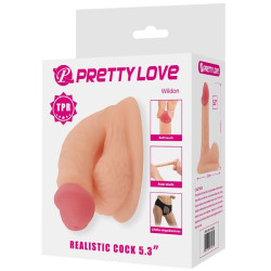 PRETTY LOVE - WILDON ULTRA REALISTISCHER UND ELASTISCHER DILDO 10 CM NATUR – Produktansicht 10