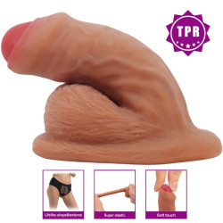 PRETTY LOVE - WARNELL ULTRA REALISTISCHER UND ELASTISCHER DILDO 9,5 CM MULATO – Produktansicht 5