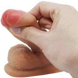 PRETTY LOVE - WARNELL ULTRA REALISTISCHER UND ELASTISCHER DILDO 9,5 CM MULATO – Produktansicht 6
