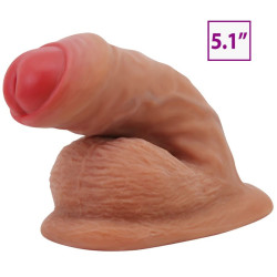 PRETTY LOVE - WARNELL ULTRA REALISTISCHER UND ELASTISCHER DILDO 9,5 CM MULATO – Produktansicht 8
