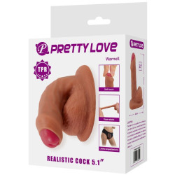 PRETTY LOVE - WARNELL ULTRA REALISTISCHER UND ELASTISCHER DILDO 9,5 CM MULATO – Produktansicht 10