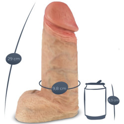 SILEXD - MODELL 1 XTREME PREMIUM SILIKON REALISTISCHER PENIS 28 CM – Produktansicht 6
