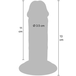 GET REAL - DELUXE DICKER DOPPELDICHTER TPE-PENDIGES, 13 CM – Produktansicht 4