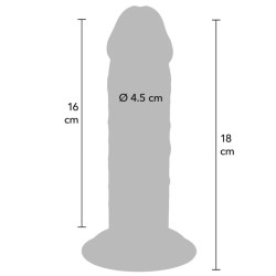 GET REAL - DELUXE DICKER TPE-DONNERSATZ MIT DOPPELTER DICHTE, 18 CM – Produktansicht 4