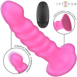 INTENSE - CINDY VIBRATOR GRÖSSE L SPIRALENDESIGN 10 VIBRATIONEN ROSA FERNBEDIENUNG – Produktansicht 2