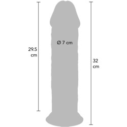 GET REAL - DELUXE THICK DOUBLE-DENSITY TPE DONG 32 CM – Produktansicht 4