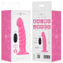 INTENSE - CINDY VIBRATOR GRÖSSE L SPIRALENDESIGN 10 VIBRATIONEN ROSA FERNBEDIENUNG – Produktansicht 8