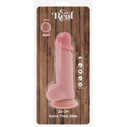 GET REAL - DELUXE REALISTIC PENIS WITH TESTICLES EXTRA THICK 23 CM – Produktansicht 5