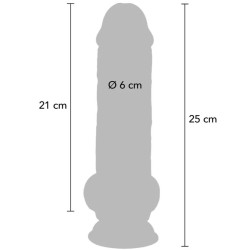 GET REAL - DELUXE REALISTIC PENIS WITH TESTICLES EXTRA THICK 25 CM – Produktansicht 4
