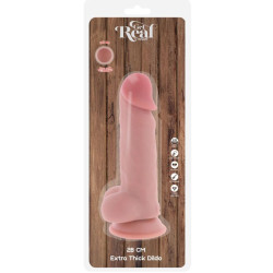 GET REAL - DELUXE REALISTIC PENIS WITH TESTICLES EXTRA THICK 28 CM – Produktansicht 5