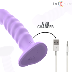 INTENSE - BRENDA VIBRATOR GRÖSSE M SPIRALENDESIGN 10 VIBRATIONEN LILA FERNBEDIENUNG – D-244467 – Produktansicht 6