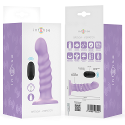 INTENSE - BRENDA VIBRATOR GRÖSSE M SPIRALENDESIGN 10 VIBRATIONEN LILA FERNBEDIENUNG – D-244467 – Produktansicht 8
