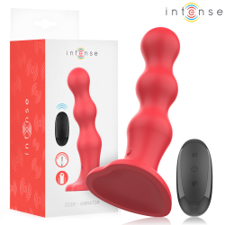 INTENSE - CODY VIBRATOR MIT SAUGNÄPFEN ROTE FERNBEDIENUNG – D-244469
