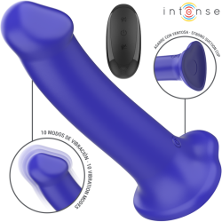 INTENSE - VICTORIA VIBRATOR MIT SAUGNAPF 10 VIBRATIONEN DUNKELBLAU FERNBEDIENUNG – D-244471 – Produktansicht 2