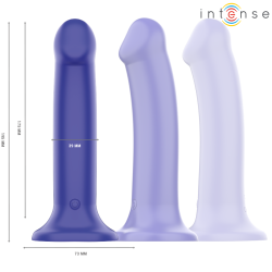 INTENSE - VICTORIA VIBRATOR MIT SAUGNAPF 10 VIBRATIONEN DUNKELBLAU FERNBEDIENUNG – D-244471 – Produktansicht 3