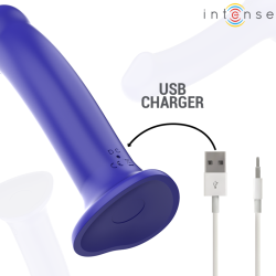 INTENSE - VICTORIA VIBRATOR MIT SAUGNAPF 10 VIBRATIONEN DUNKELBLAU FERNBEDIENUNG – D-244471 – Produktansicht 7