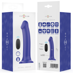INTENSE - VICTORIA VIBRATOR MIT SAUGNAPF 10 VIBRATIONEN DUNKELBLAU FERNBEDIENUNG – D-244471 – Produktansicht 8